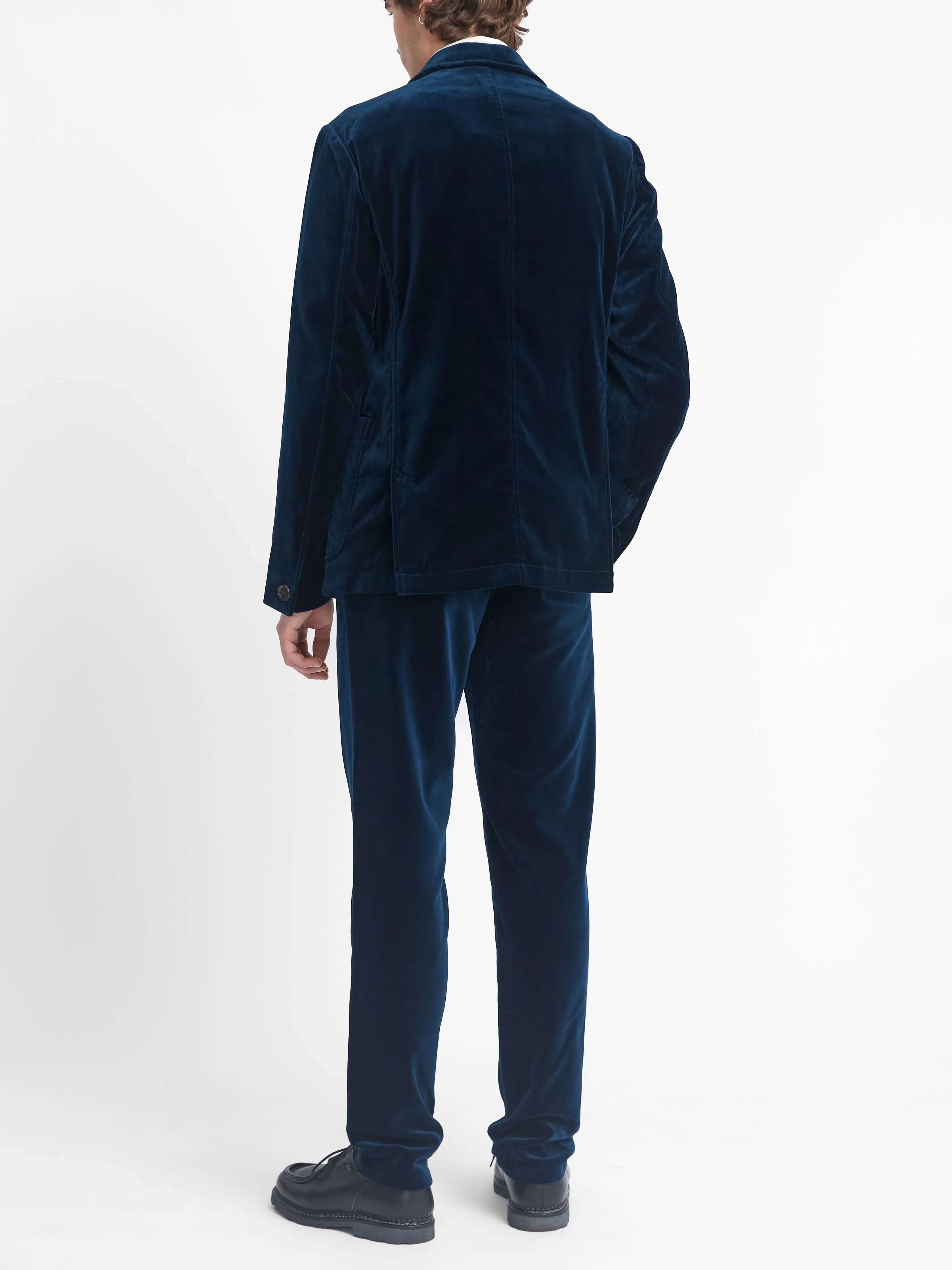 Sapphire Blue Velvet Mansfield Suit