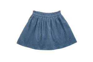 Sefora Velvet Skirt - Light Blue