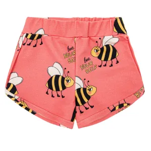 Sporty shorts- bee pink