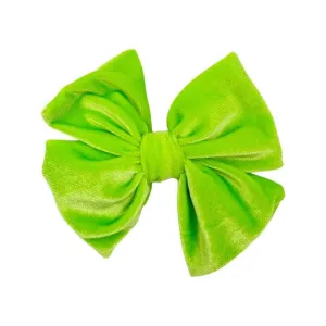 Summer Velvet Fancy Butterfly Bow - Glow Stick