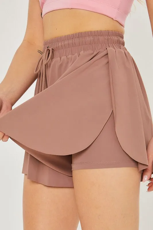 TEEK - Activewear Two In One Drawstring Shorts