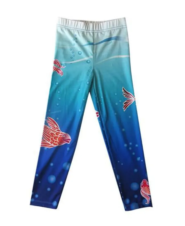 underwater - printed leggings