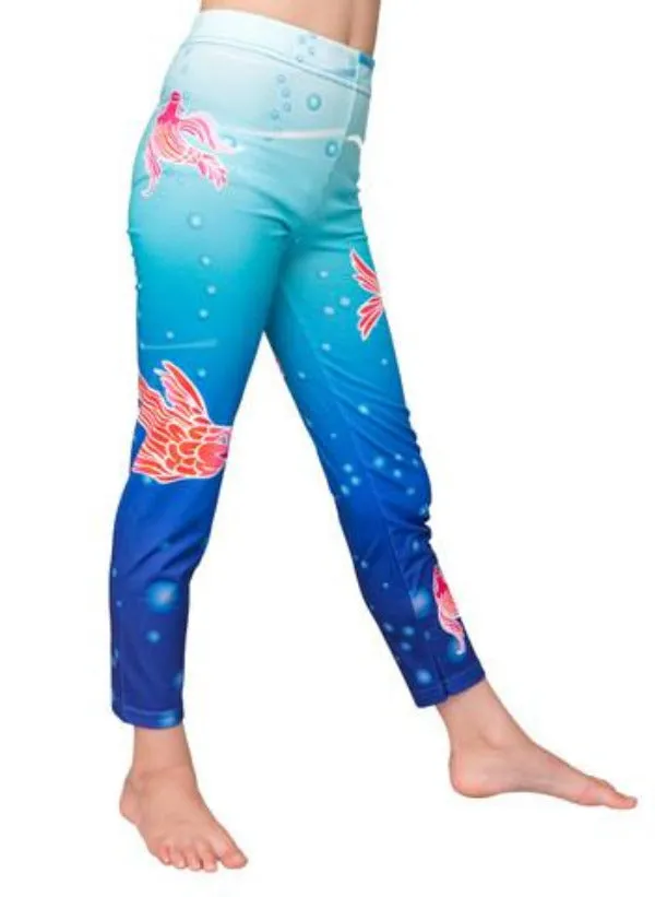 underwater - printed leggings