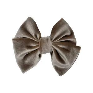 Velvet Fancy Butterfly Bow - Champagne